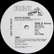 David Bowie : 1984 (12", Maxi, Promo)