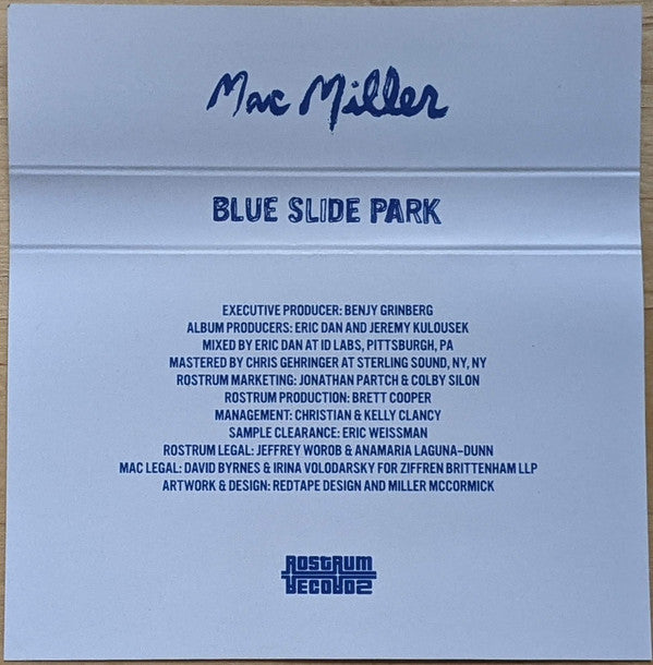 Mac Miller : Blue Slide Park (Cass, Album, Ltd, Blu)