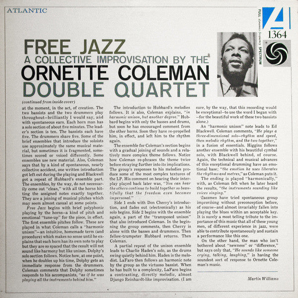 The Ornette Coleman Double Quartet : Free Jazz (LP, Album, Mono, Die)