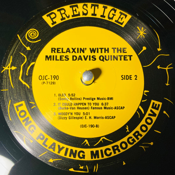 The Miles Davis Quintet : Relaxin' With The Miles Davis Quintet (LP, Album, Mono, RE)