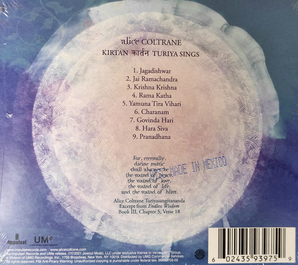 Alice Coltrane : Kirtan: Turiya Sings (CD, Album)