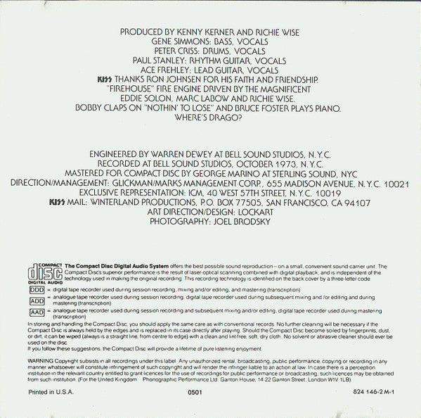 Kiss : Kiss (CD, Album, RE)