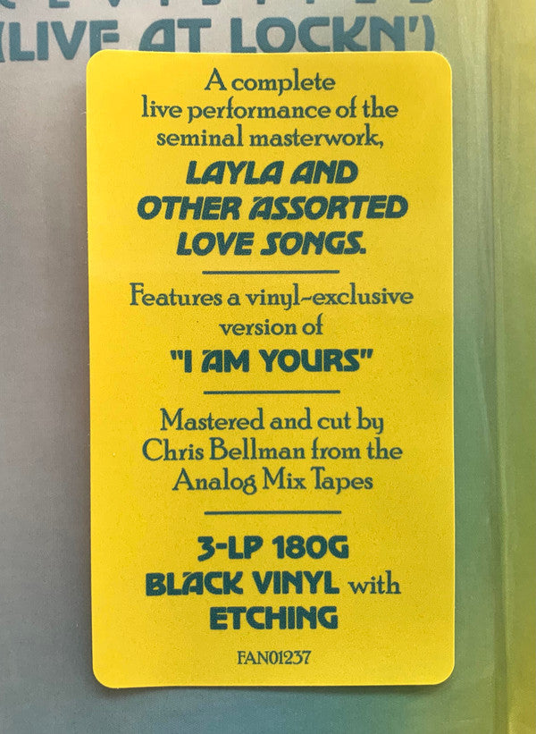 Tedeschi Trucks Band Featuring Trey Anastasio : Layla Revisited (Live At Lockn') (3xLP, Album, Etch, 180)