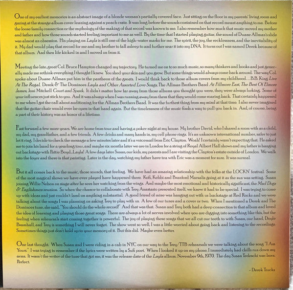 Tedeschi Trucks Band Featuring Trey Anastasio : Layla Revisited (Live At Lockn') (3xLP, Album, Etch, 180)