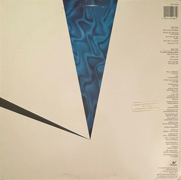 Paul Carrack : One Good Reason (LP, Album, Promo, Car)