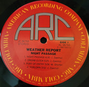 Weather Report : Night Passage (LP, Album, Ter)