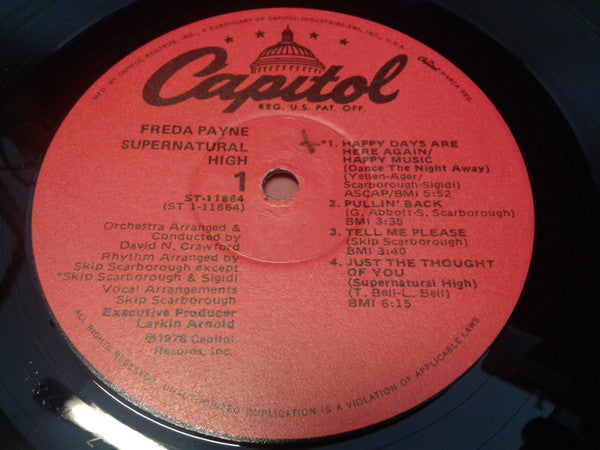 Freda Payne : Supernatural High (LP, Album)