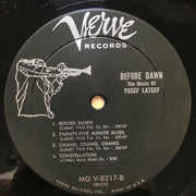 Yusef Lateef : Before Dawn: The Music Of Yusef Lateef (LP, Album, Mono)