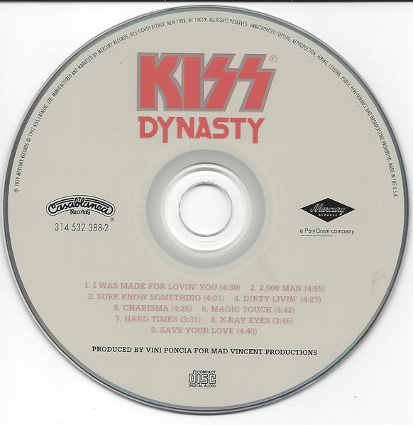 KISS : Dynasty (CD, Album, RE, RM)