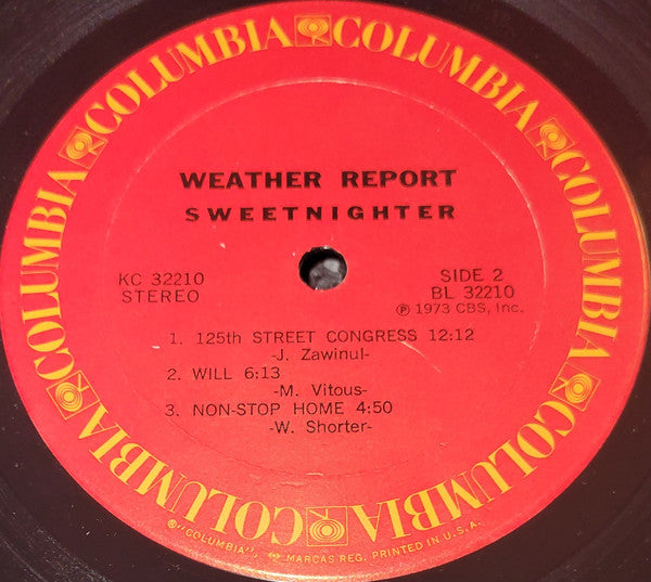 Weather Report : Sweetnighter (LP, Album, Ter)