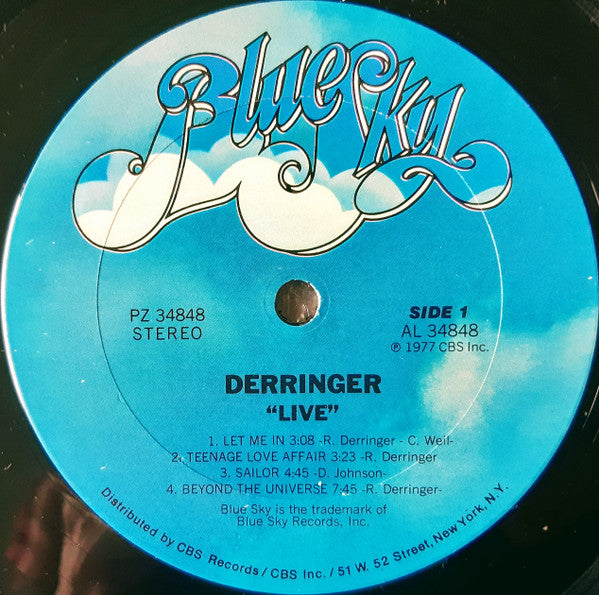 Derringer (2) : Live (LP, Album, RE, Pit)