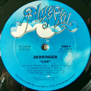 Derringer (2) : Live (LP, Album, RE, Pit)