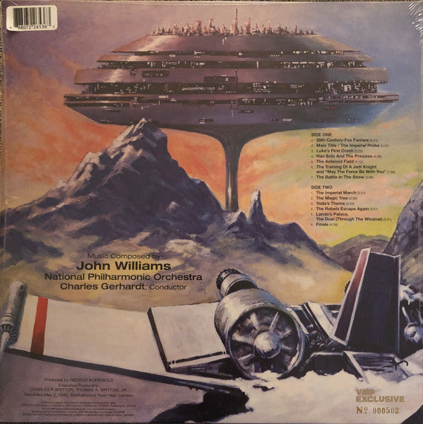 John Williams (4), National Philharmonic Orchestra, Charles Gerhardt : The Empire Strikes Back (Symphonic Suite from the Original Motion Picture Score) (LP, Album, Club, Ltd, Num, RE, Blu)