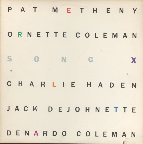 Pat Metheny / Ornette Coleman : Song X (LP, Album, Wak)