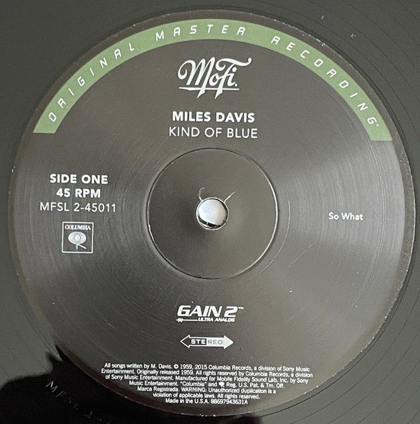 Miles Davis : Kind Of Blue (2x12", Album, RE, RM, RP, 180 + Box, Ltd, Num, S/E)