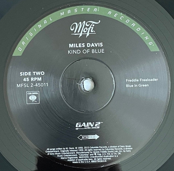 Miles Davis : Kind Of Blue (2x12", Album, RE, RM, RP, 180 + Box, Ltd, Num, S/E)