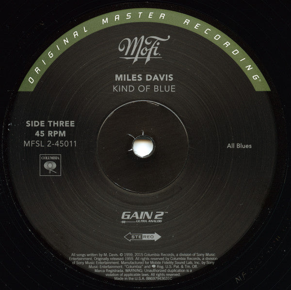 Miles Davis : Kind Of Blue (2x12", Album, RE, RM, RP, 180 + Box, Ltd, Num, S/E)