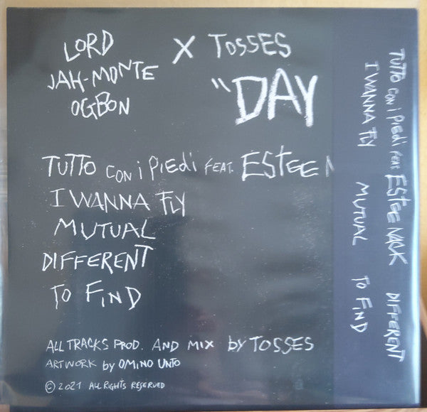 Tosses, Lord Jah-Monte Ogbon : Day X (12", EP, Ltd, Num)