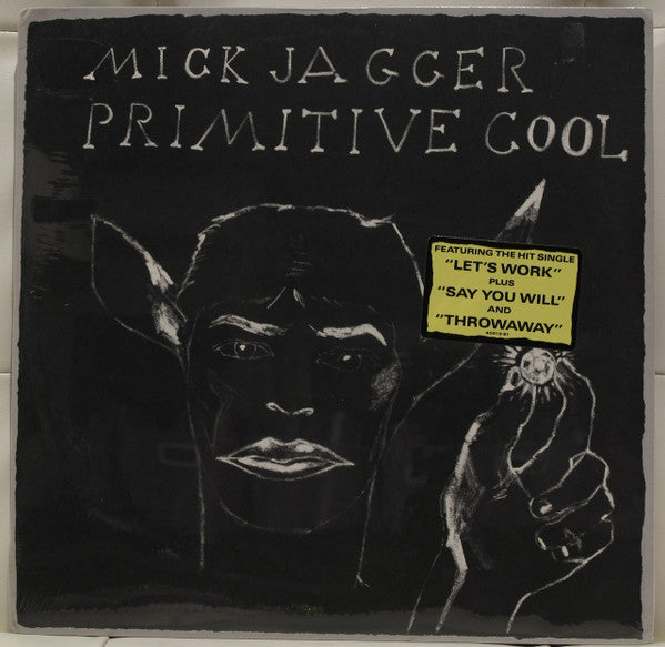 Mick Jagger : Primitive Cool (LP, Album, Whi)