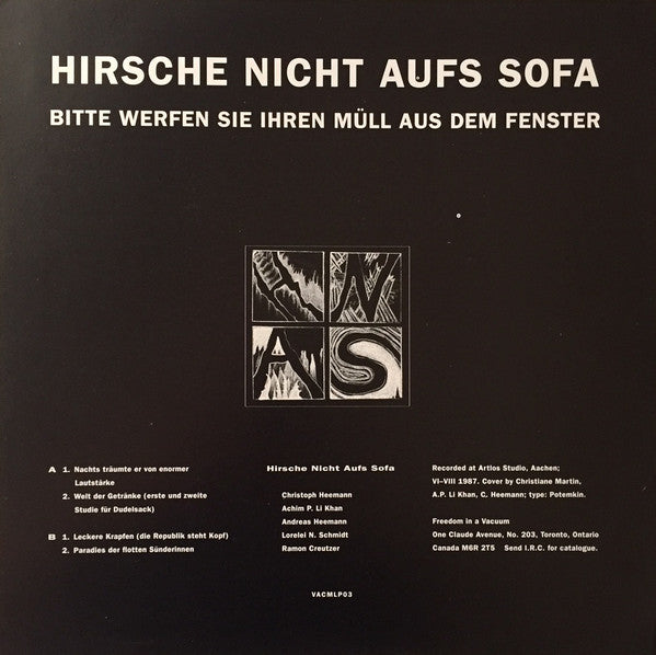 H.N.A.S. : Bitte Werfen Sie Ihren Müll Aus Dem Fenster (LP, MiniAlbum, Ltd)