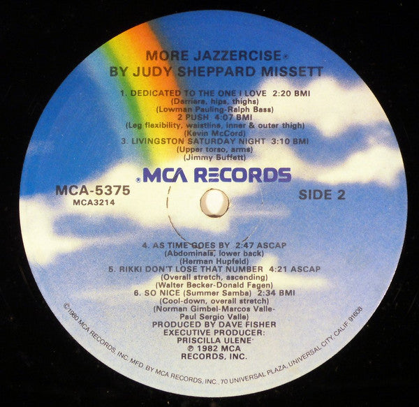 Judi Sheppard Missett : More Jazzercise (LP, Album, Pin)