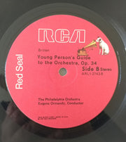 David Bowie Narrates Prokofiev* / Eugene Ormandy & The Philadelphia Orchestra Perform Britten* : Peter And The Wolf / Young Person's Guide To The Orchestra (LP, Album)