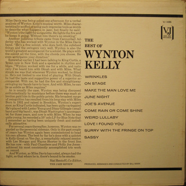 Wynton Kelly : The Best Of (LP, Comp)