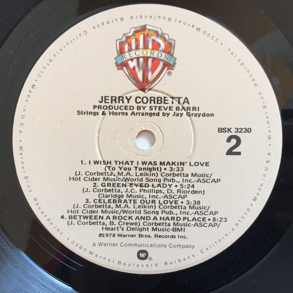 Jerry Corbetta : Jerry Corbetta (LP, Album, Win)