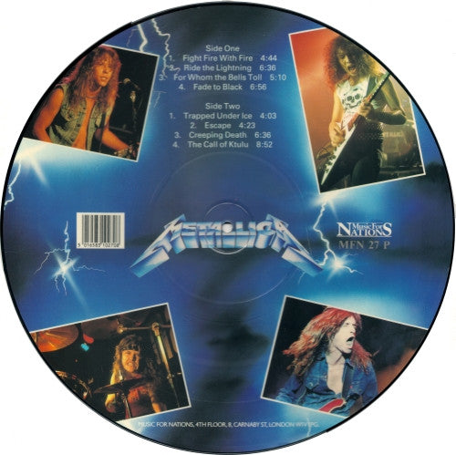 Metallica : Ride The Lightning (LP, Album, Pic, RE)