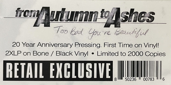 From Autumn To Ashes : Too Bad You're Beautiful (LP, Bon + LP + Album, Ltd, RE, 20 )