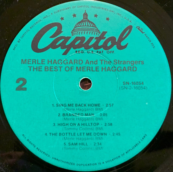 Merle Haggard : The Best Of Merle Haggard (LP, Comp, RE)