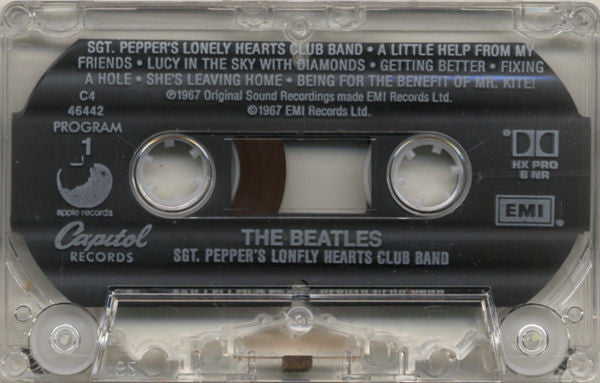 The Beatles : Sgt. Pepper's Lonely Hearts Club Band (Cass, Album, RE, Cle)