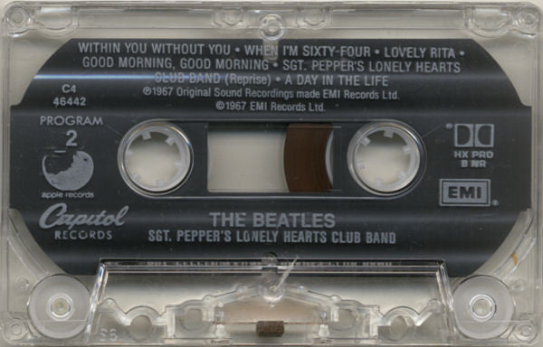 The Beatles : Sgt. Pepper's Lonely Hearts Club Band (Cass, Album, RE, Cle)