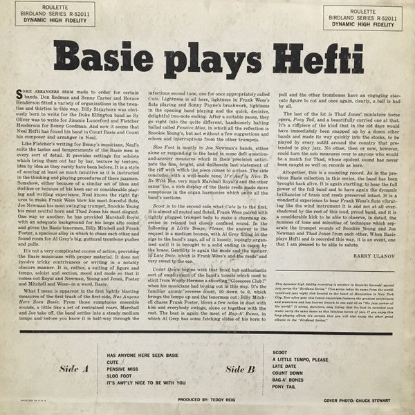 Count Basie Orchestra : Basie Plays Hefti (LP, Album, Mono)