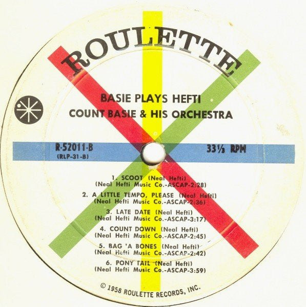 Count Basie Orchestra : Basie Plays Hefti (LP, Album, Mono)