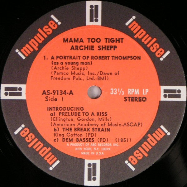 Archie Shepp : Mama Too Tight (LP, Album)