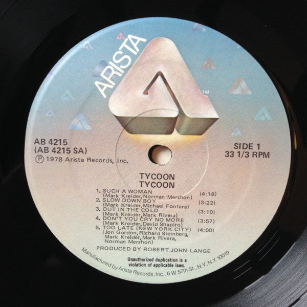 Tycoon (3) : Tycoon (LP, Album)