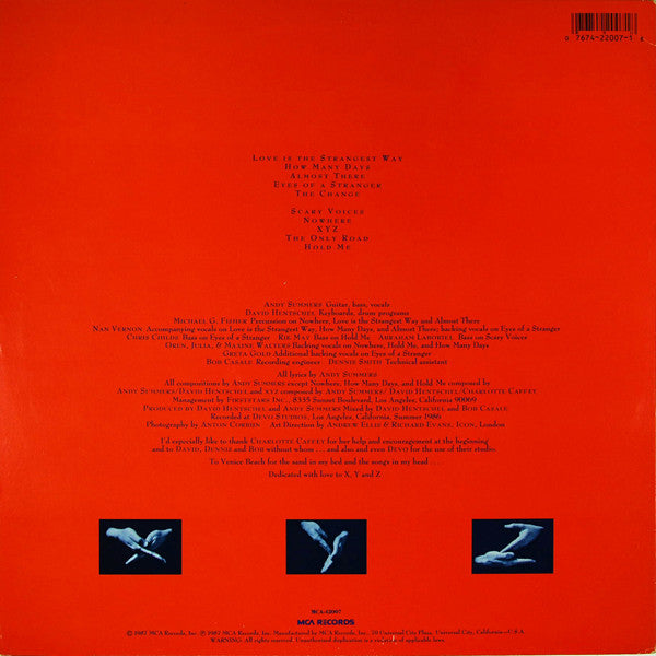 Andy Summers : XYZ (LP, Album, Pin)