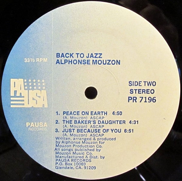 Alphonse Mouzon Band : Back To Jazz (LP, Album)