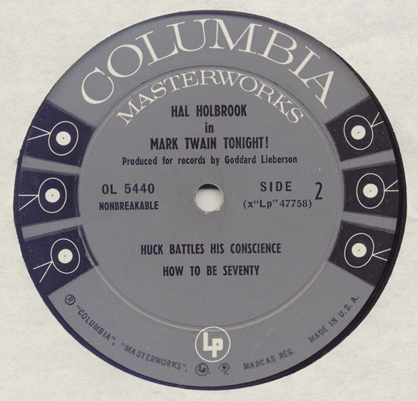 Hal Holbrook : Mark Twain Tonight (LP, Mono)