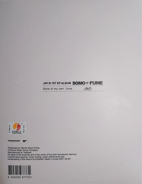 Jay B (9) : Somo:Fume (CD, EP)