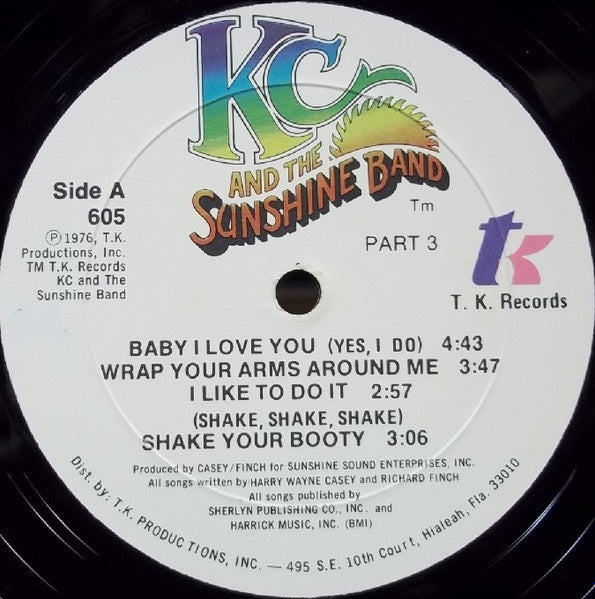 KC & The Sunshine Band : Part 3 (LP, Album,  Sh)