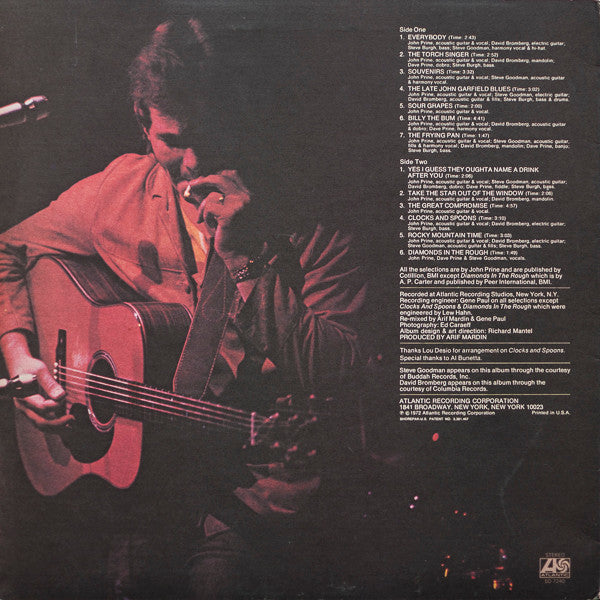 John Prine : Diamonds In The Rough (LP, Album, RP, MO )