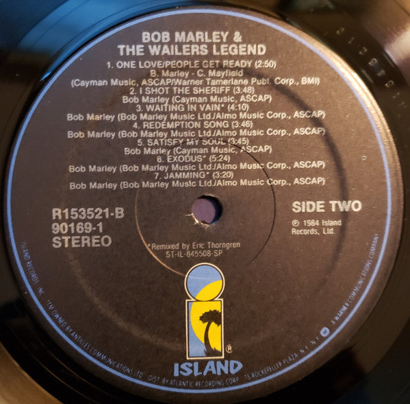 Bob Marley & The Wailers : Legend - The Best Of Bob Marley And The Wailers (LP, Comp, Club, RE, no )