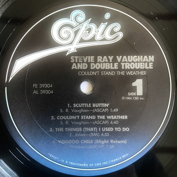 Stevie Ray Vaughan And Double Trouble* : Couldn't Stand The Weather (LP, Album, Pit)