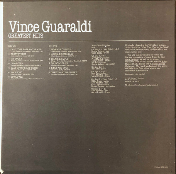 Vince Guaraldi : Greatest Hits (LP, Comp)
