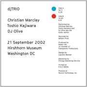 the album cover for Toshio Kajiwara - 21 September 2002