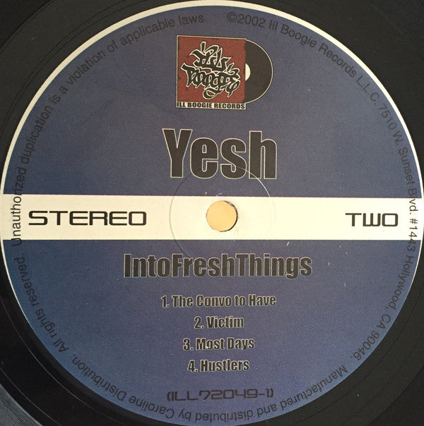 Yesh* : Into Fresh Things (2x12", EP)