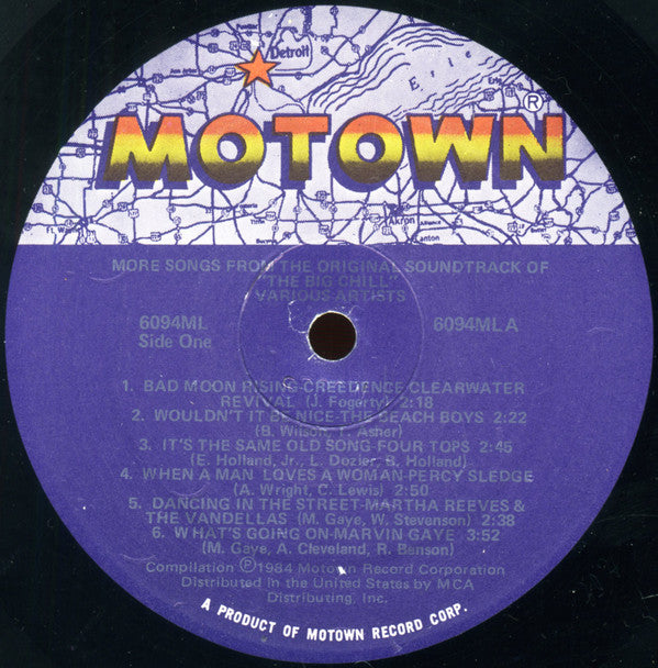 Various : More Songs From The Original Soundtrack Of The Big Chill (LP, Comp)