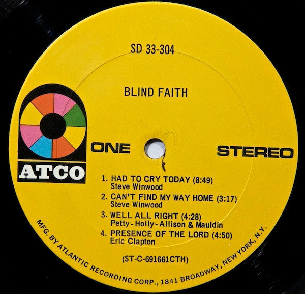 Blind Faith (2) : Blind Faith (LP, Album, CTH)